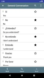 Common Spanish phrases screenshot 1