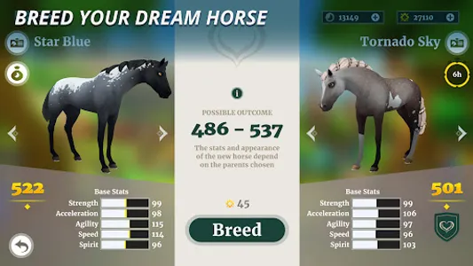 Wildshade: fantasy horse races screenshot 1