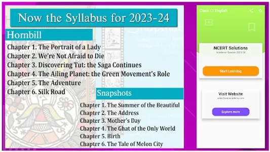 Class 11 English for 2023-24 screenshot 24