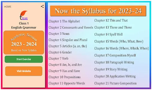 Class 1 English Grammar Book screenshot 16