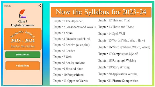 Class 1 English Grammar Book screenshot 8