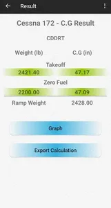 Cessna 172 Weight and Balance screenshot 10