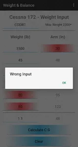 Cessna 172 Weight and Balance screenshot 11