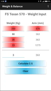FS Texan Weight and Balance screenshot 1