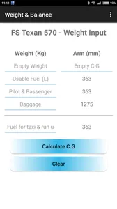 FS Texan Weight and Balance screenshot 3