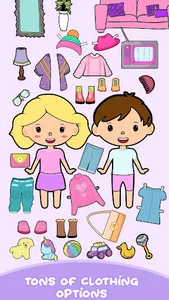 DIY Fashion Paper Doll Dressup screenshot 0