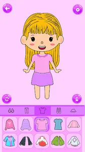 DIY Fashion Paper Doll Dressup screenshot 1