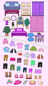 DIY Fashion Paper Doll Dressup screenshot 2