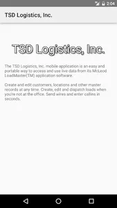 TSD Logistics, Inc. screenshot 1