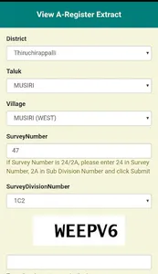 TN Patta Chitta, TSLR Extract, screenshot 4