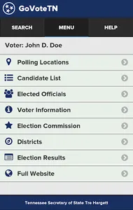 GoVoteTN screenshot 1
