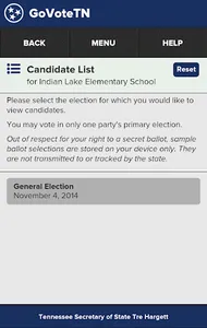 GoVoteTN screenshot 2