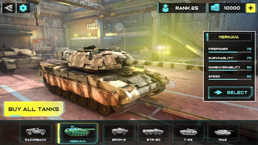 Tank battle Games-War Machines screenshot 1