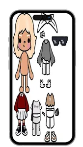 Toca Boca Paper Doll Ideas screenshot 13
