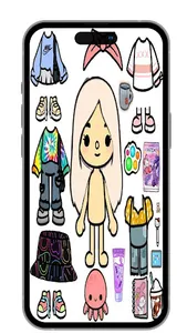 Toca Boca Paper Doll Ideas screenshot 7