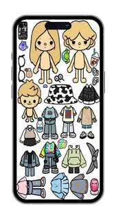 Toca Boca Paper Doll Ideas screenshot 9