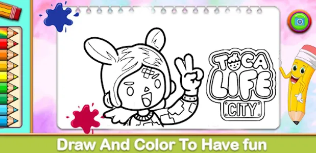 Toca Boca Coloring Game screenshot 0