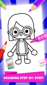 Toca Boca Coloring Game screenshot 2