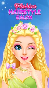 Hair Braided Salon Makeup Game screenshot 0