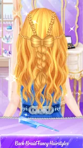 Hair Braided Salon Makeup Game screenshot 2