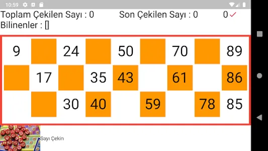 Tombala screenshot 1