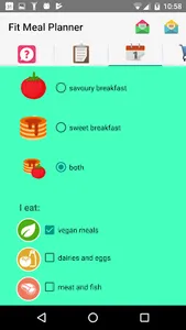 Fit Meal Planner screenshot 2