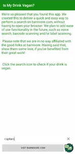 Is my drink vegan? screenshot 0