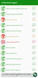Is my drink vegan? screenshot 1