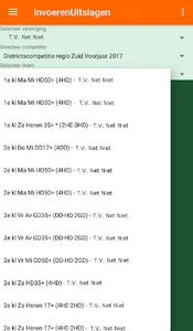 InvoerenUitslagen screenshot 2