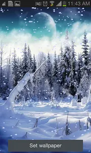 Snowfall Free Live Wallpaper screenshot 1