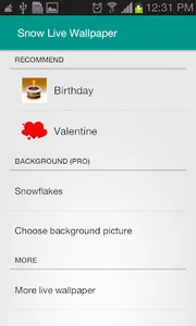 Snowfall Free Live Wallpaper screenshot 8