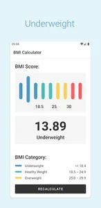 Bodymit: BMI Calculator & Heal screenshot 1