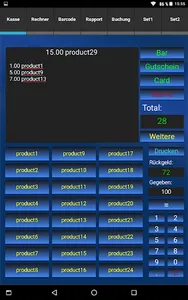 POS Kasse Gastro 48 Produkte screenshot 0
