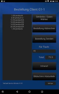 Bestellclient Servicepersonal screenshot 0