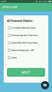 eFinclaim screenshot 1