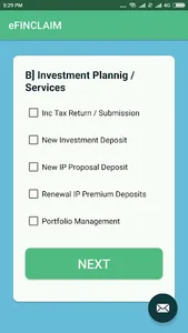eFinclaim screenshot 2