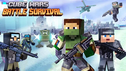 Cube Wars Battle Survival screenshot 0