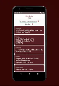 Şifre Oluşturucu Ve Kaydedici  screenshot 6