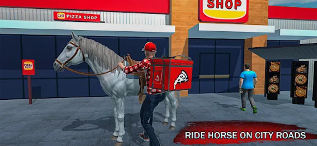 Mounted Horse Rider Pizza screenshot 0