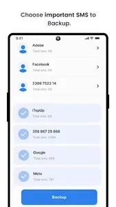 Contact SMS Backup screenshot 2