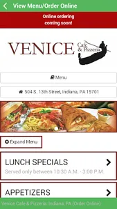 Venice Cafe & Pizzeria screenshot 3