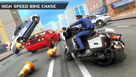 US Police Gangster Bike Game screenshot 4