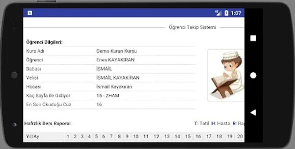 e-Kurankursu Öğrenci Bilgi screenshot 6