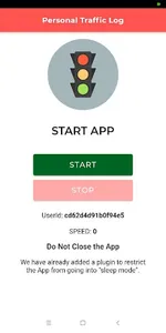 Personal Traffic Log App screenshot 0