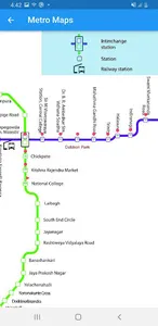 Bangalore Metro Route Map Fare screenshot 2