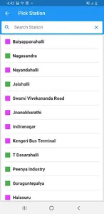 Bangalore Metro Route Map Fare screenshot 7