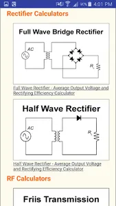 Electric Circuit Calculators screenshot 2