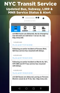 NYC Transit Service & News screenshot 0