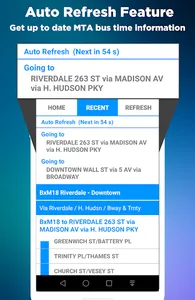 NYC Bus Time App screenshot 3