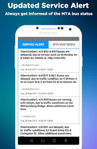 NYC Bus Time App screenshot 4